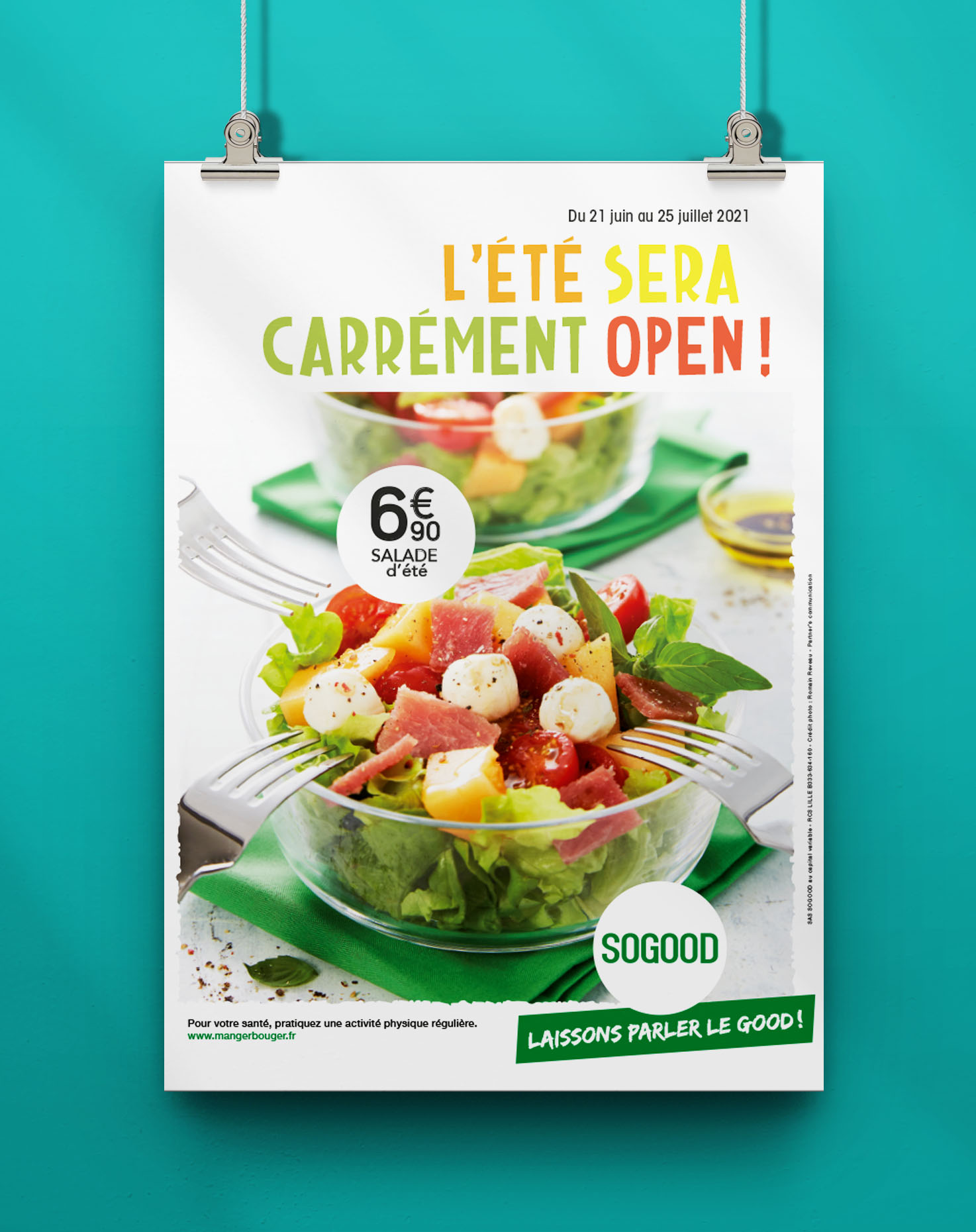 Hanging Poster Mockup sogood 2021salad