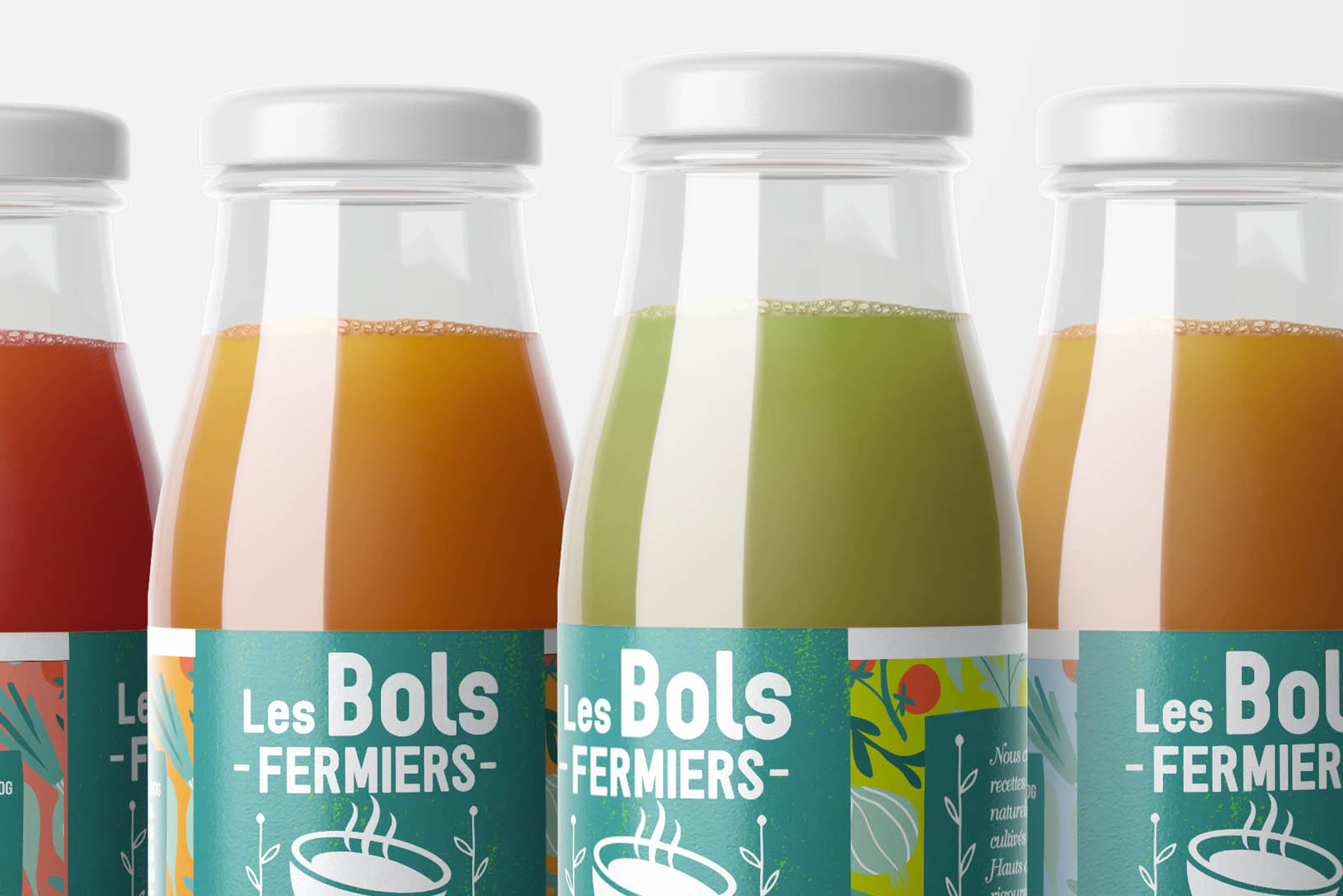  bols fermiers etiquettes logotype