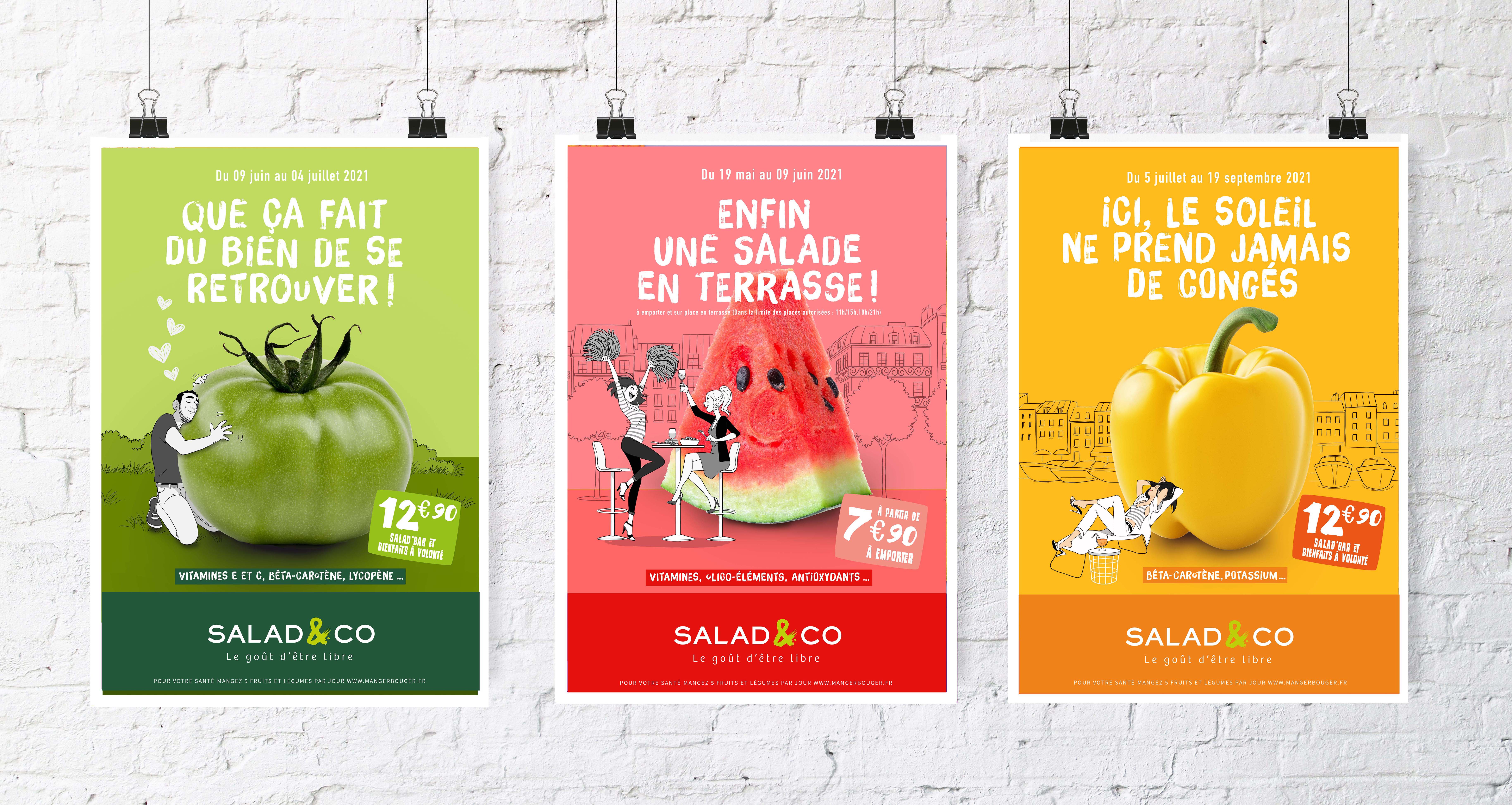 Salad & co X3 AFFICHES 2021