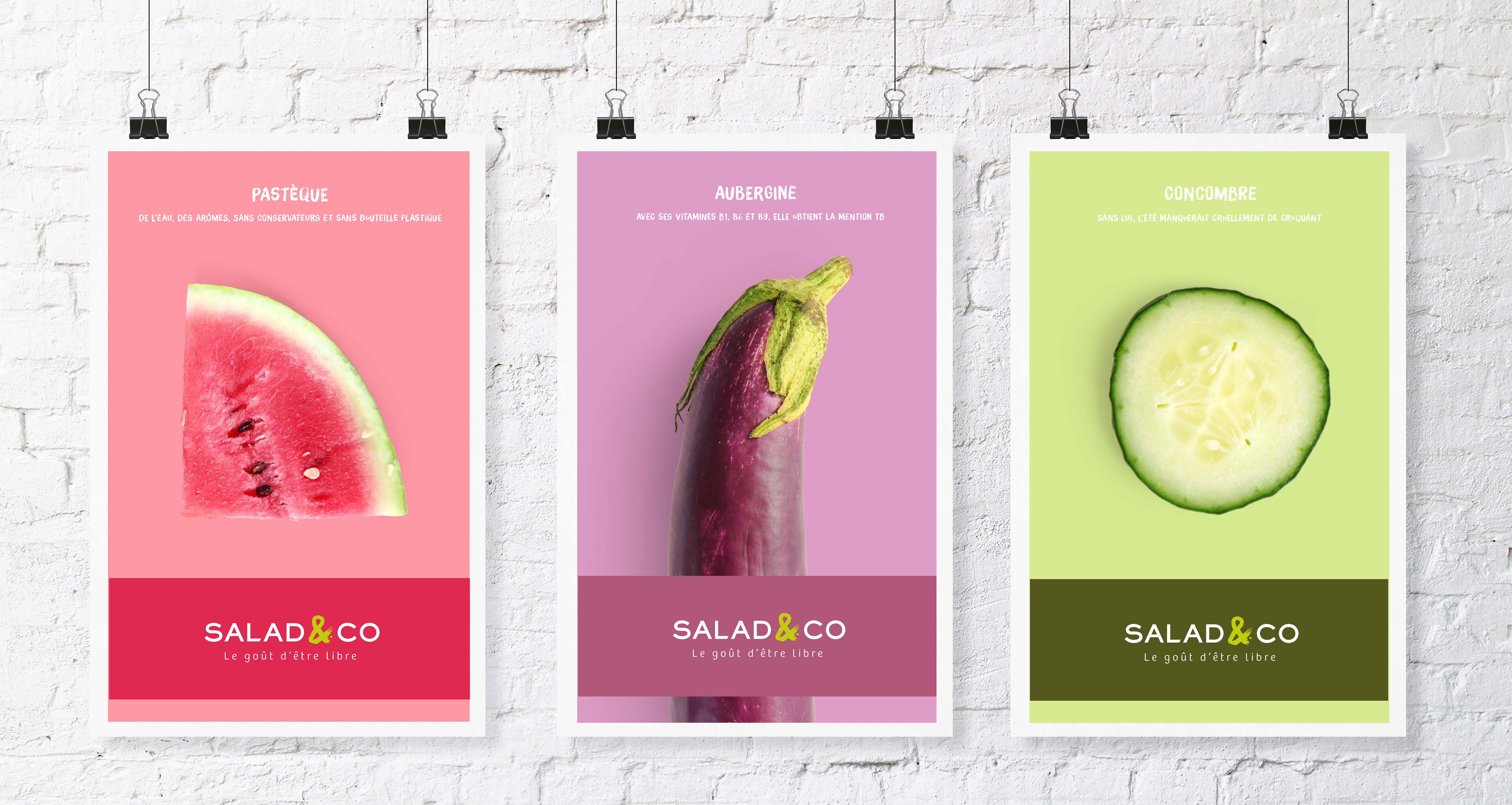 Salad & co affiches produits