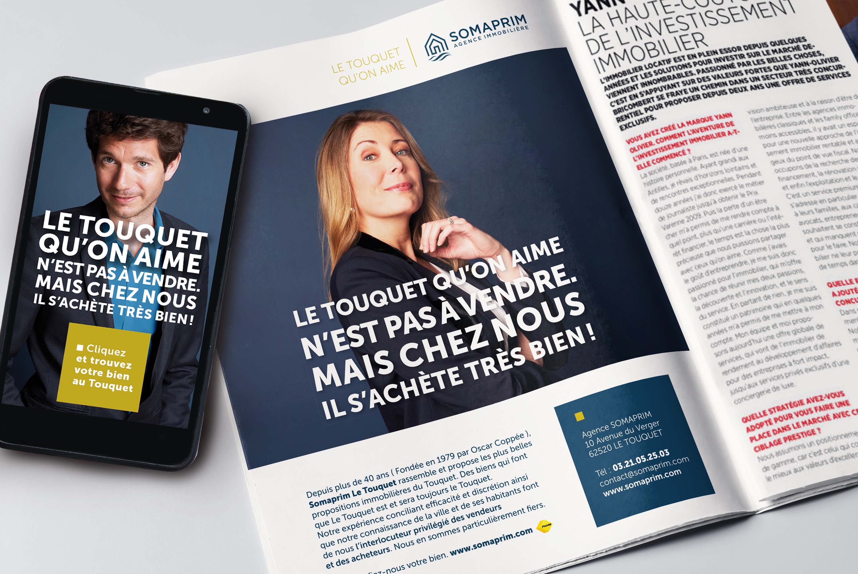 Presse + digital somaprim immobilier le Touquet