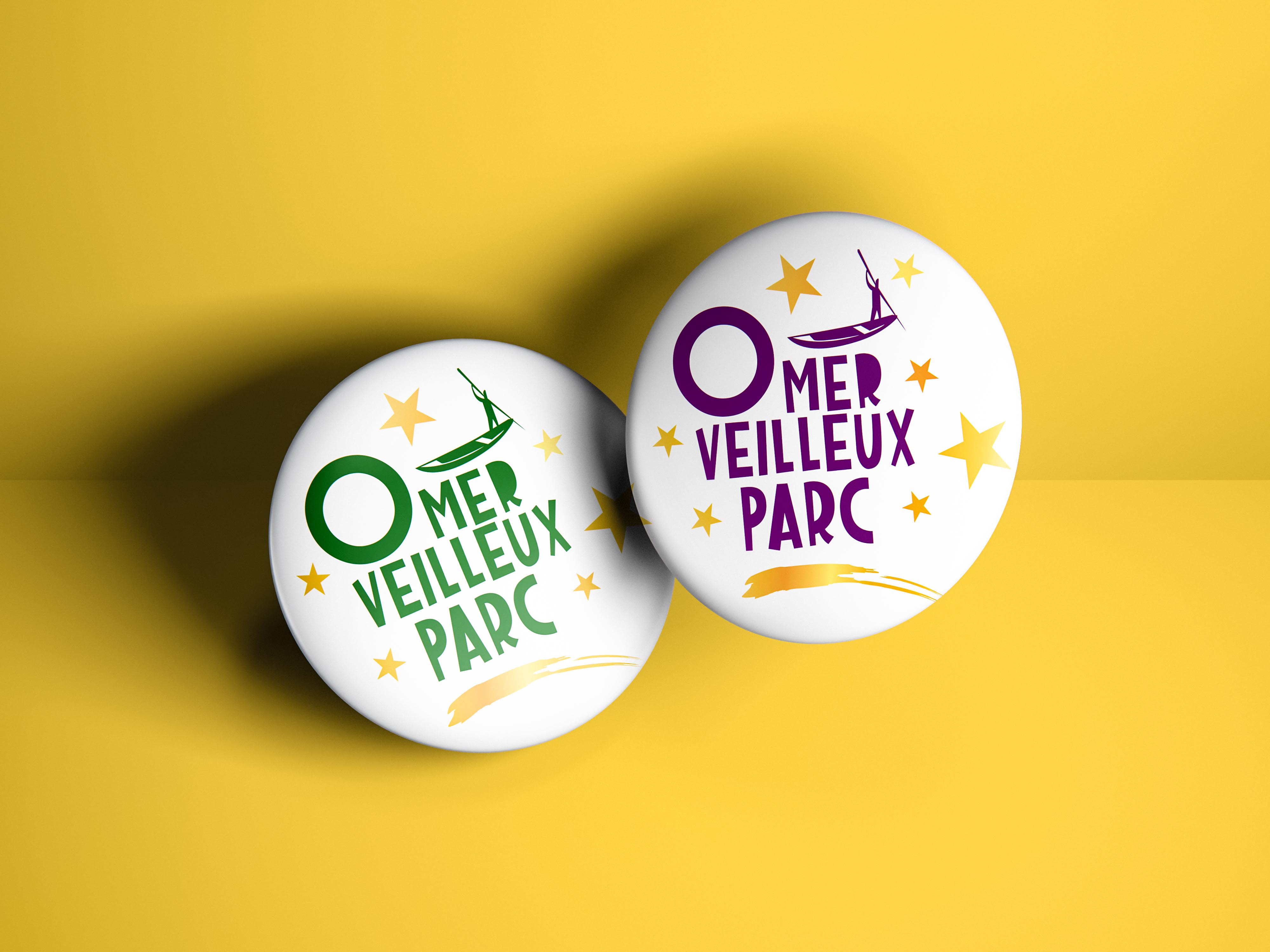 badges logotype O'merveilleux Parc St Omer