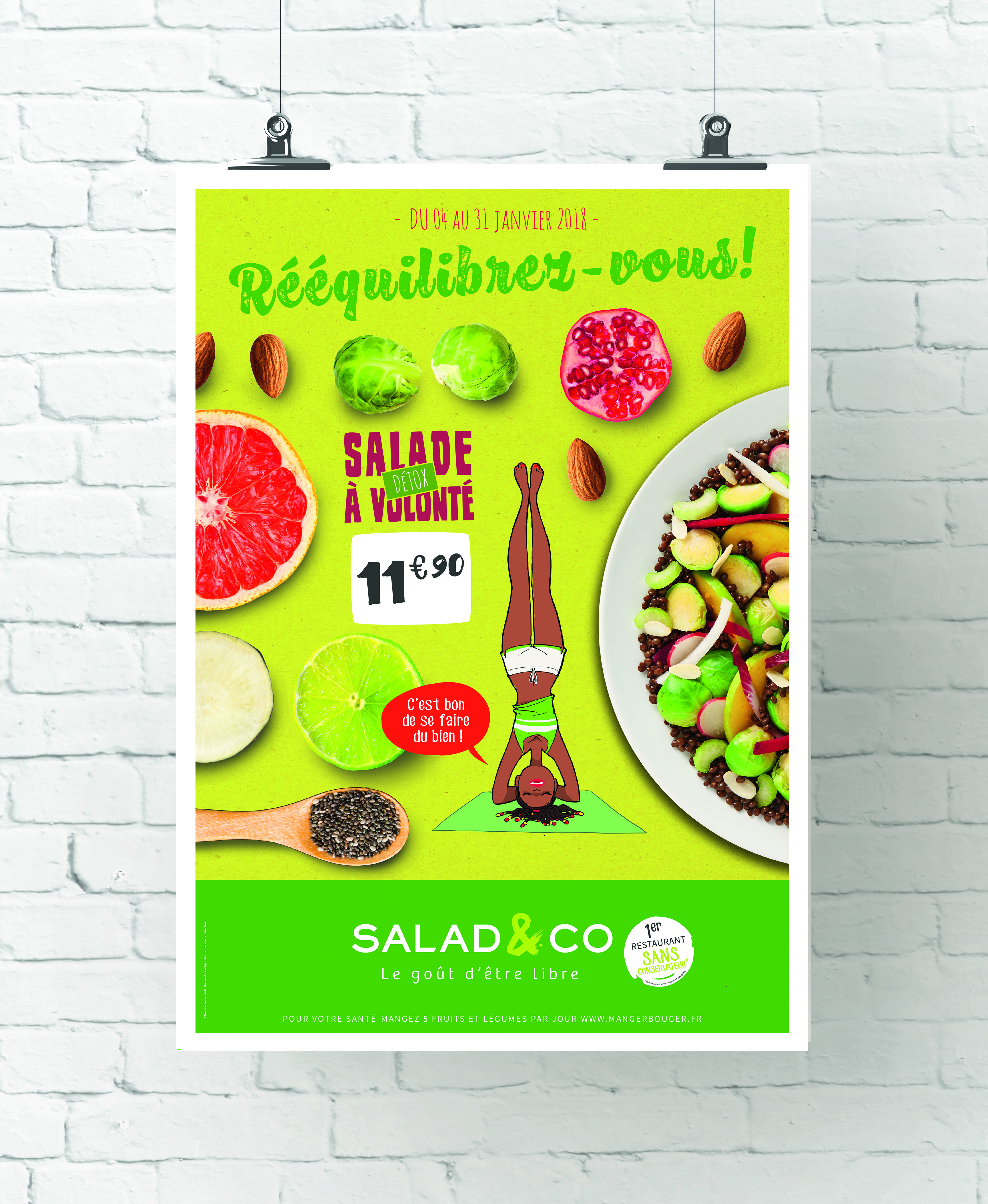 salad & co affiches opérationnel